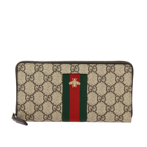 Portafogli Gucci in Pelle Beige .